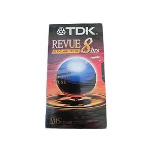 TDK Revue 2-8 Hour T-160 Blank VHS Tape  Blank With Labels NEW, Sealed Standard